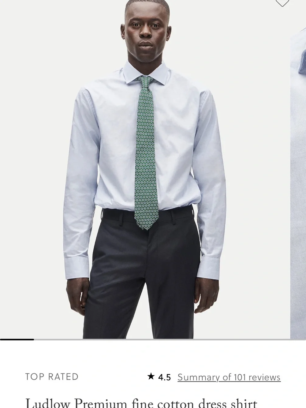 Set of 2 - J. Crew Ludlow Spread Collar Cottin Poplin Dress Shirt S $148